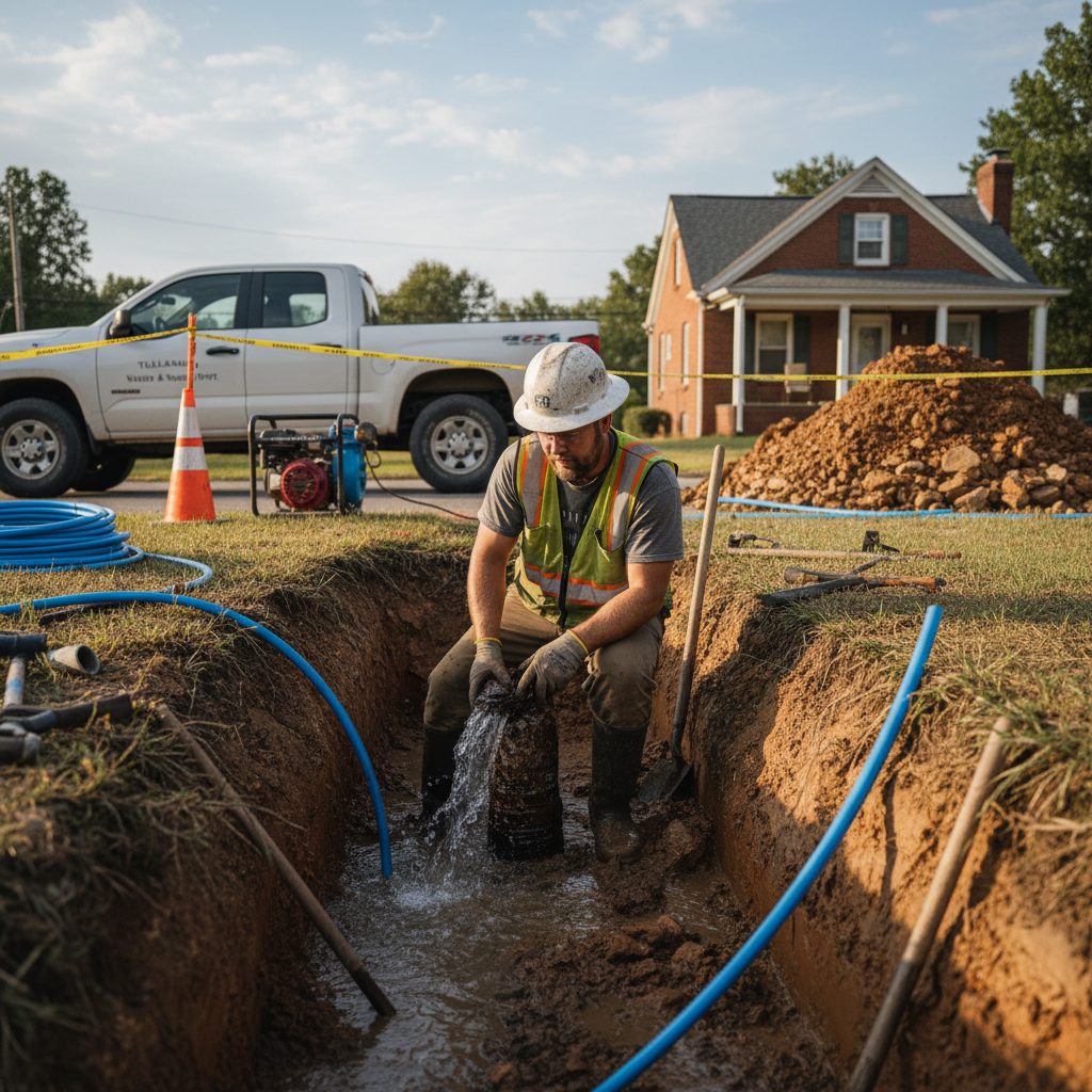 Water Line Repair in Tullahoma